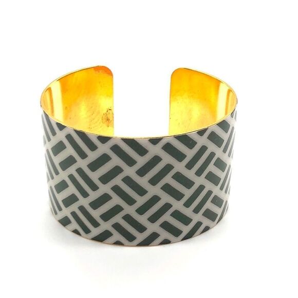 Vintage Arm Candy Cuff Bracelet 18k Gold plated - Picture 1 of 3